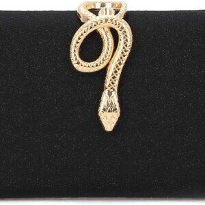 Clutch Purses for Women Formal Snake Buckle Sparkly Evening Bag with Chain, Cros